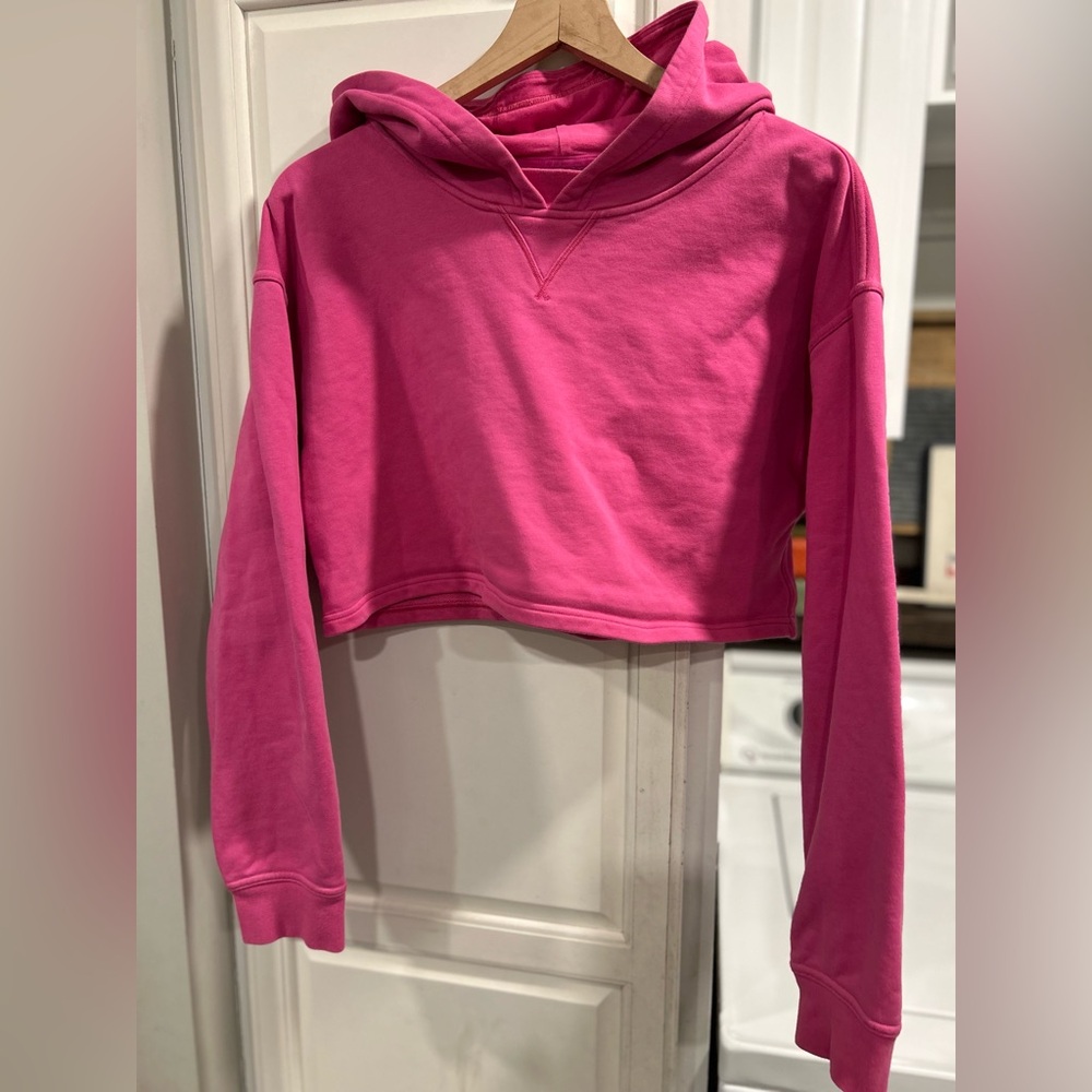 LULULEMON All Yours Cropped Hoodie in Sonic Pink